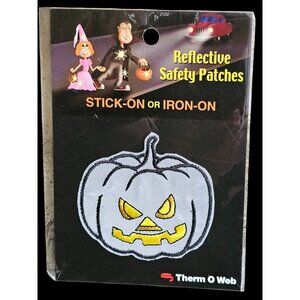 Reflective Safety Pumpkin Patch Stick-On Or Iron-On By Therm O Web